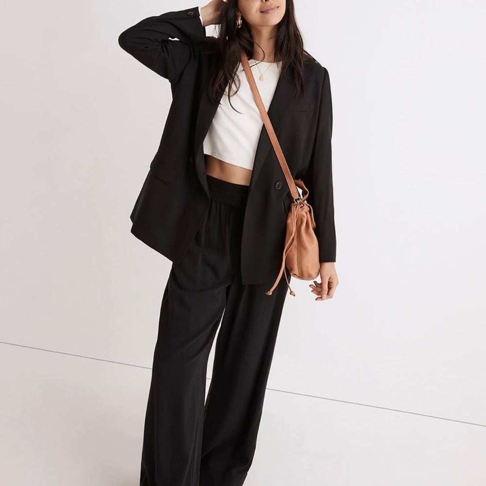 Madewell Black Women's Chandler Boyfriend Blazer